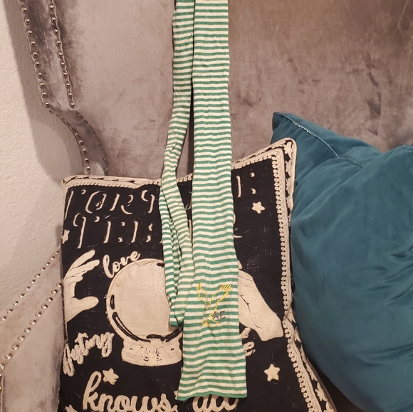 AE striped skinny scarf
